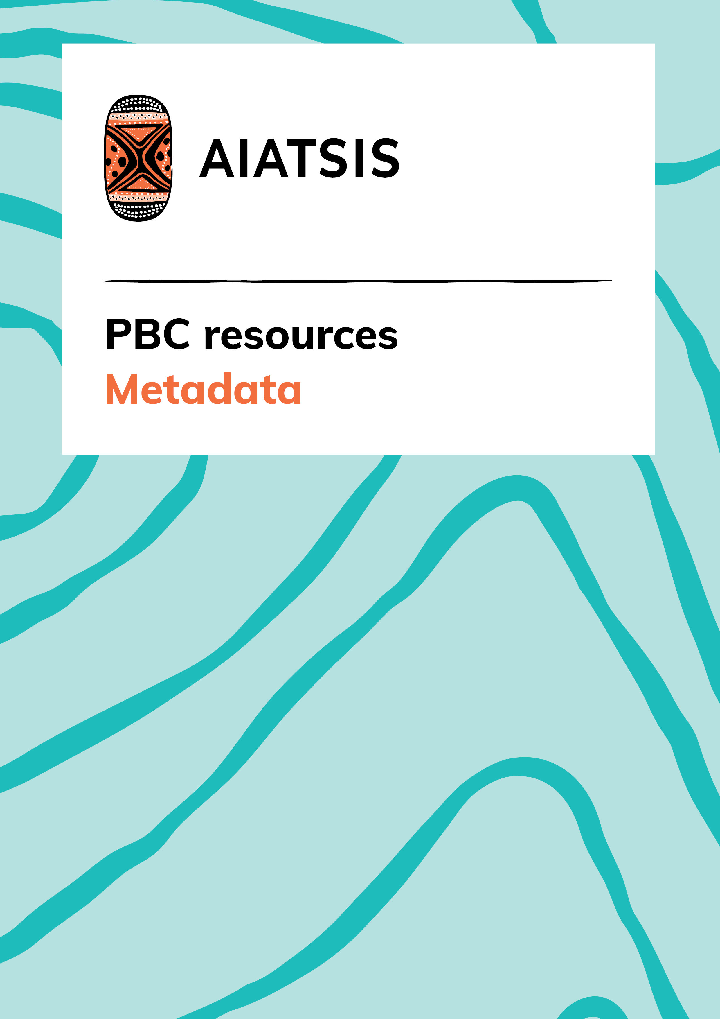 PBC resources - Metadata cover
