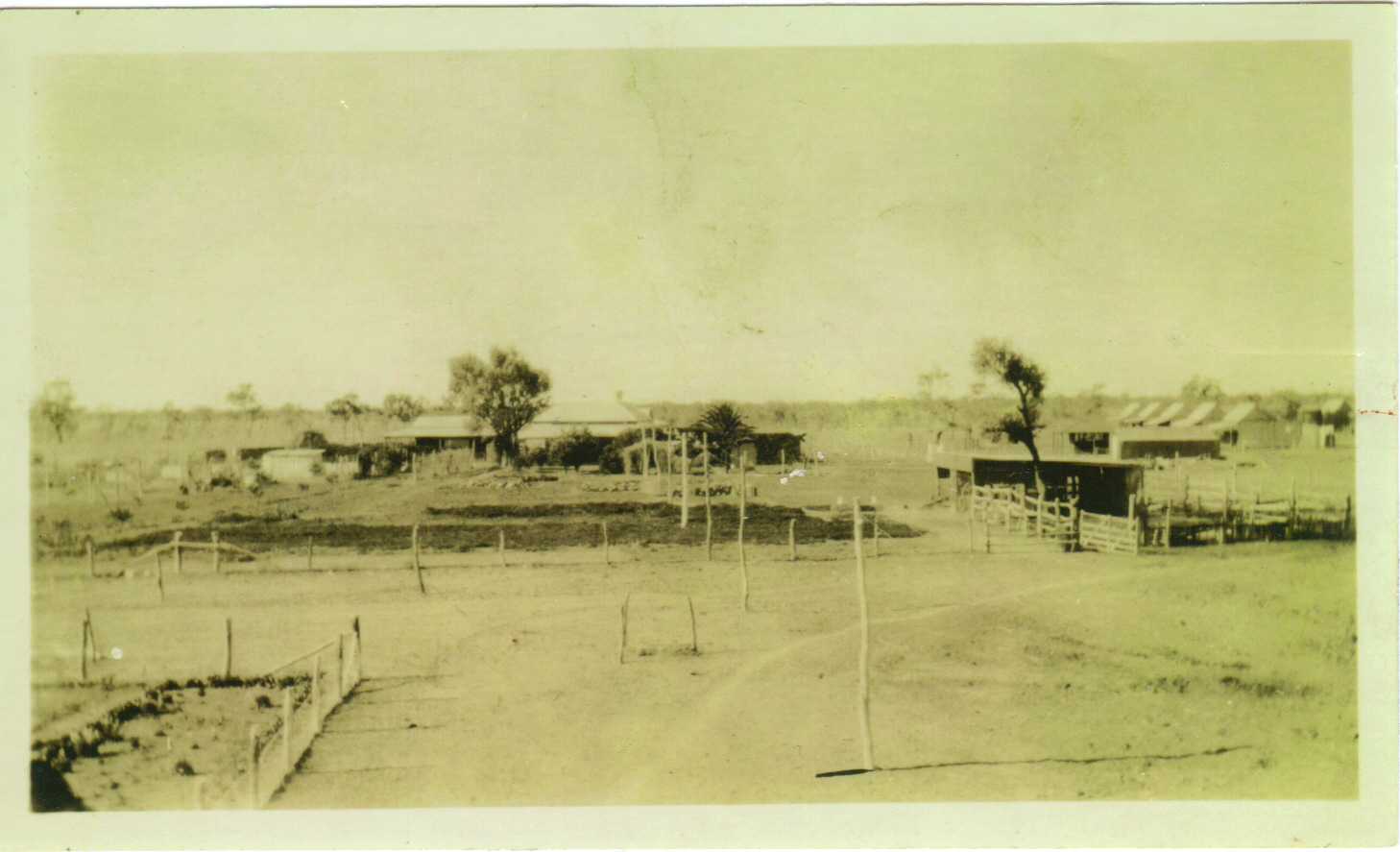 Black and white photo of the Brewarrina Mission