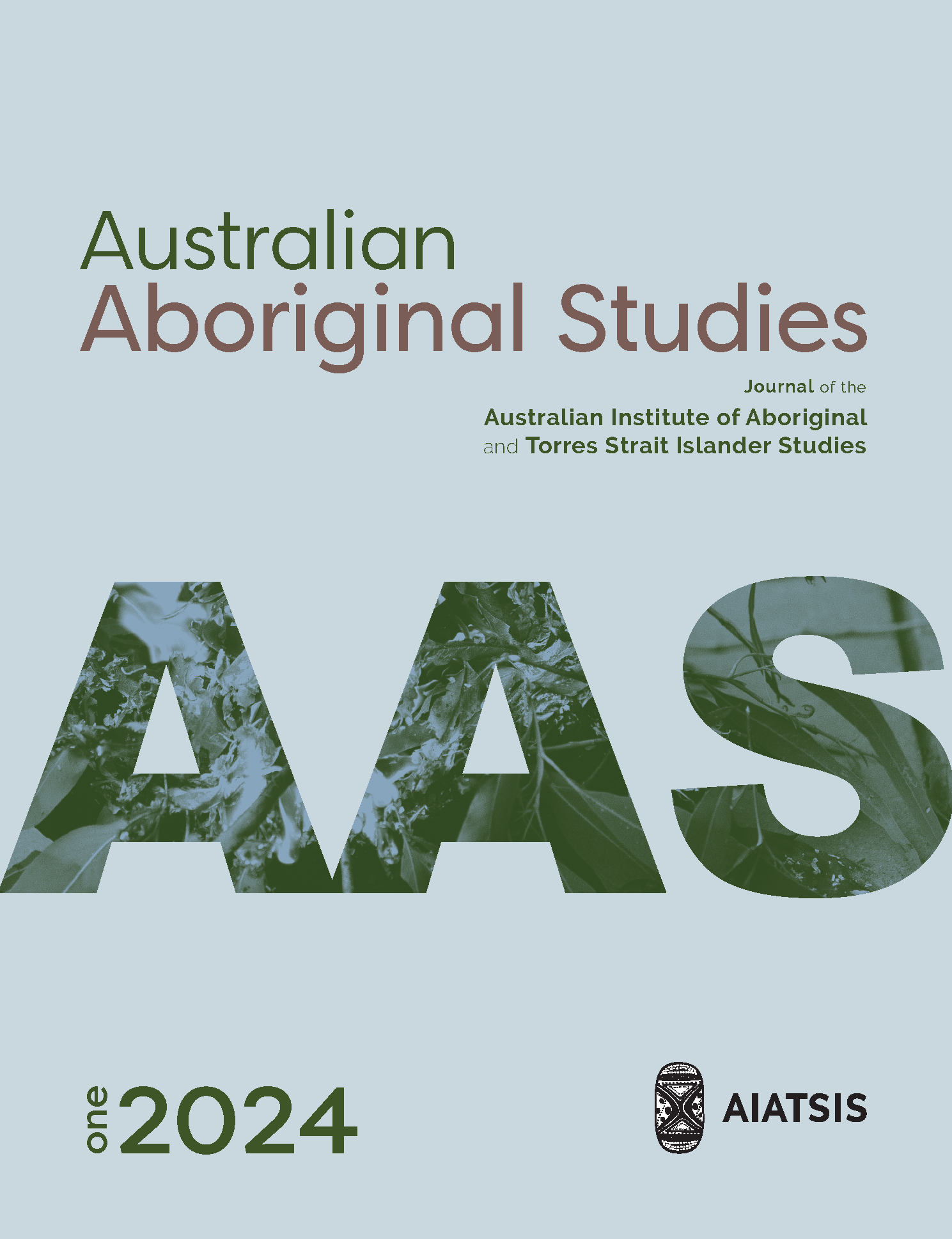 AIATSIS AAS Journal 2024 Issue 1 Cover