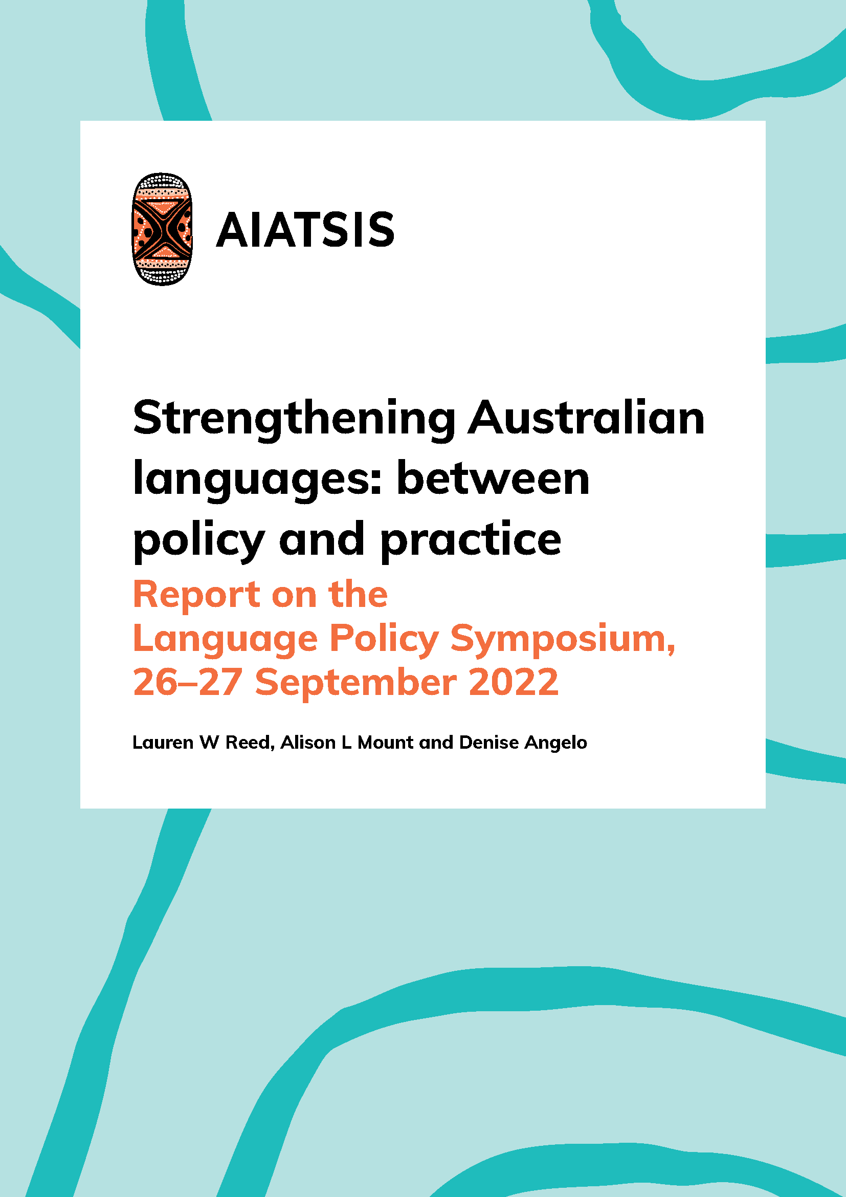 Language Policy Symposium Report Cover