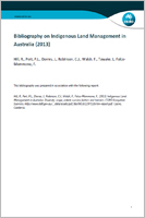 Bibliography on Indigenous land management in Australia