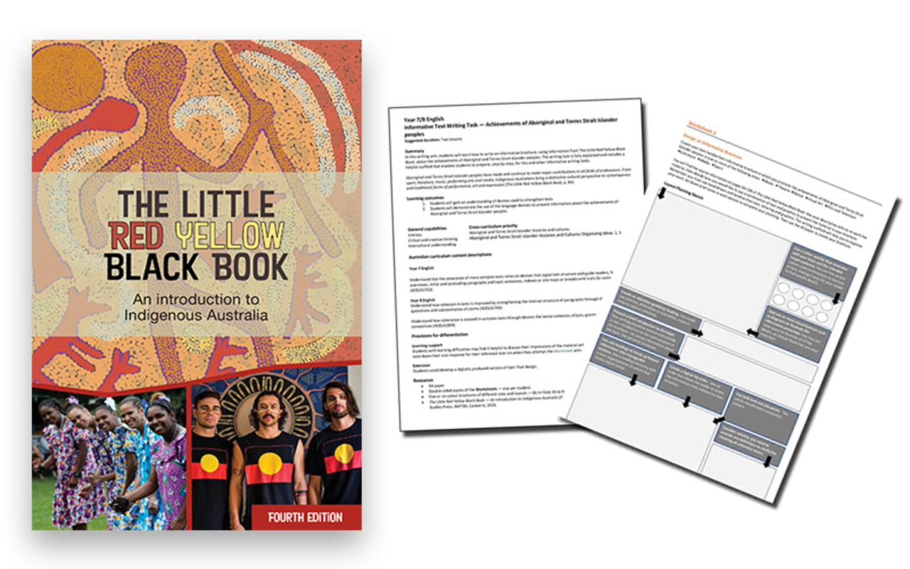 Cover of the Little Red Yellow Black Book with example lesson plans