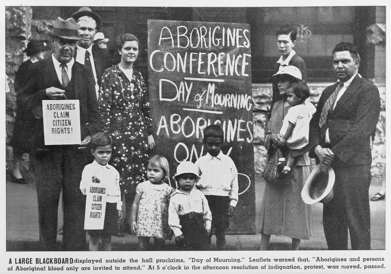 The Day of Mourning protest