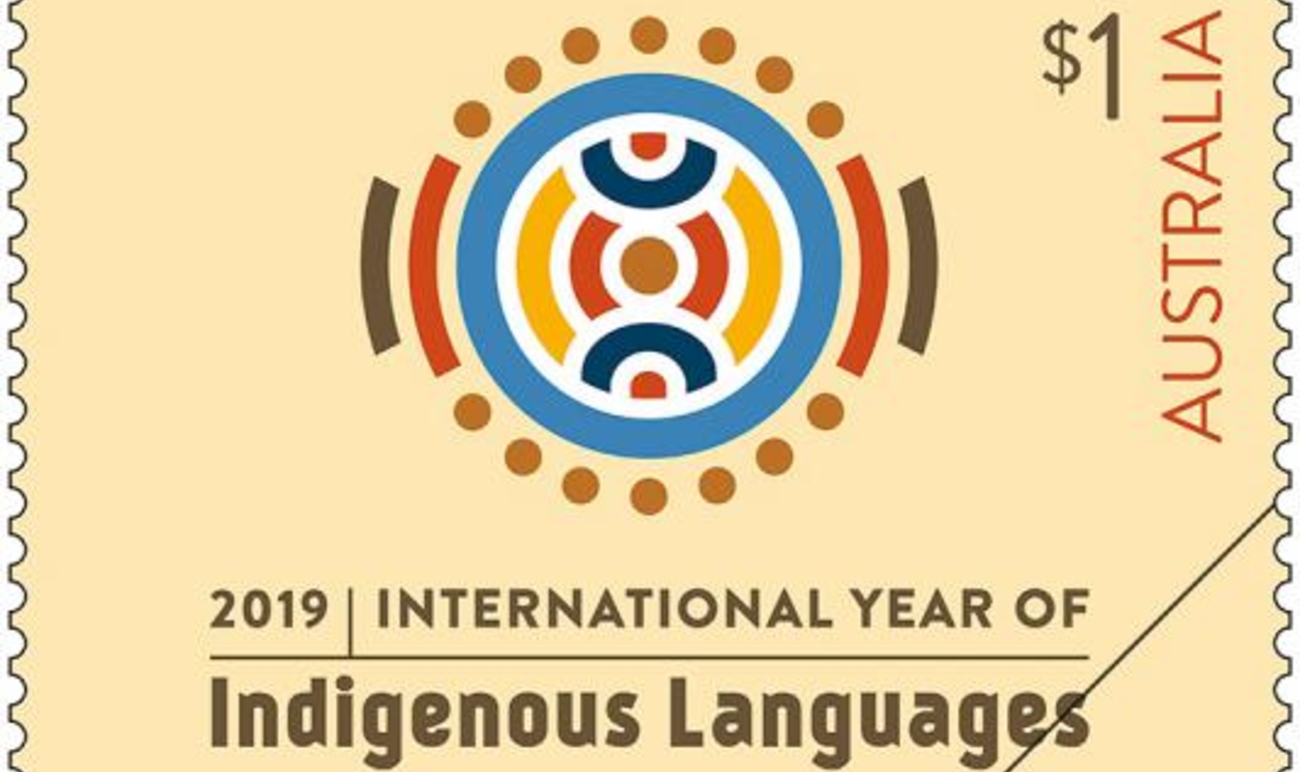 The International Year of Indigenous Languages commemorative stamp