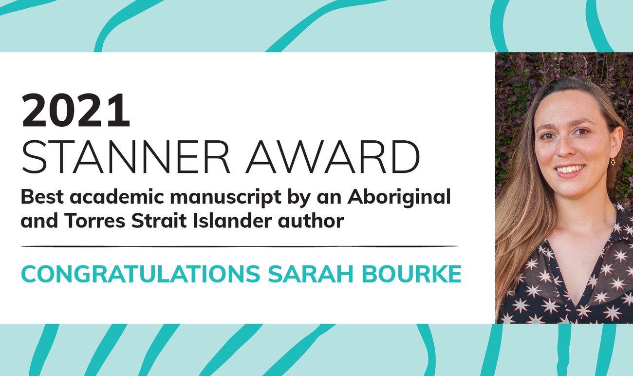 2021 Stanner Award winner Sarah Bourke