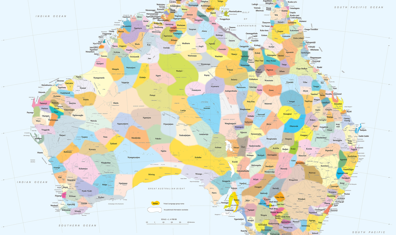 AIATSIS map of Indigenous Australia