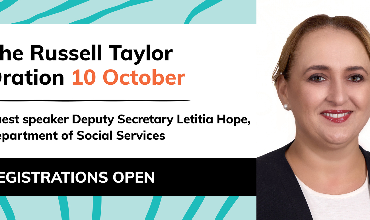 The Russell Taylor Oration 10 October