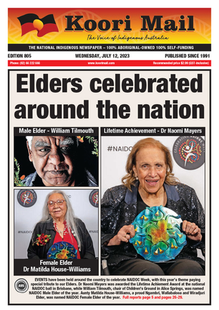Koori Mail front page edition 805 