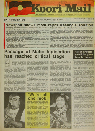 The Koori Mail cover issue 63