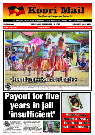 Koori Mail Issue 860 Cover