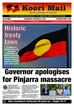 Koori Mail Issue 863 Cover